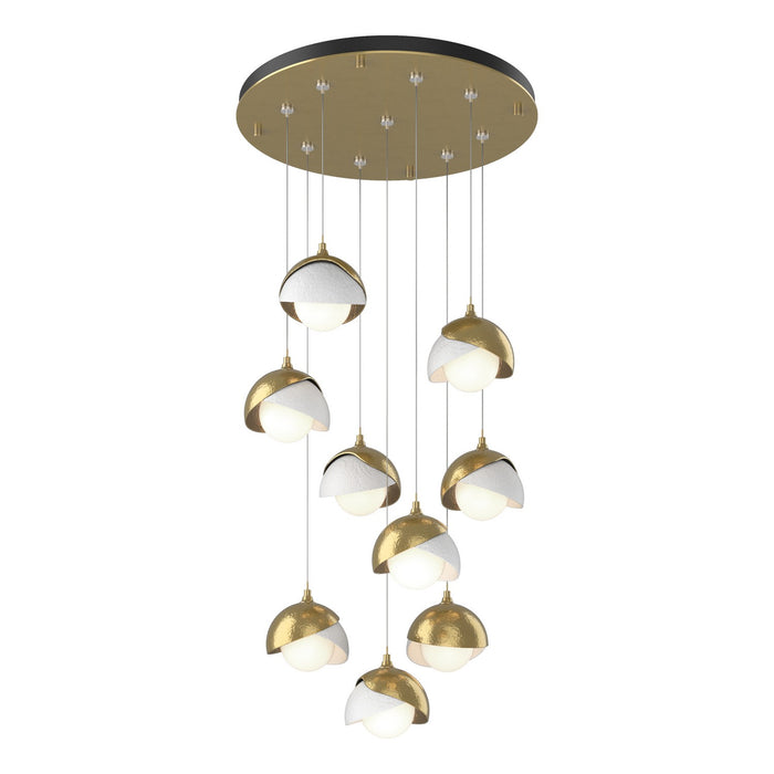 Hubbardton Forge 131105-SKT-STND-86-02-GG0711 LED Pendant, Modern Brass