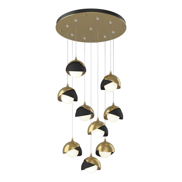 Hubbardton Forge 131105-SKT-STND-86-10-GG0711 LED Pendant, Modern Brass