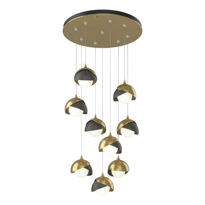 Hubbardton Forge 131105-SKT-STND-86-20-GG0711 LED Pendant, Modern Brass