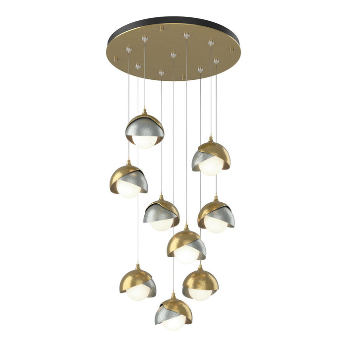 Hubbardton Forge 131105-SKT-STND-86-82-GG0711 LED Pendant, Modern Brass