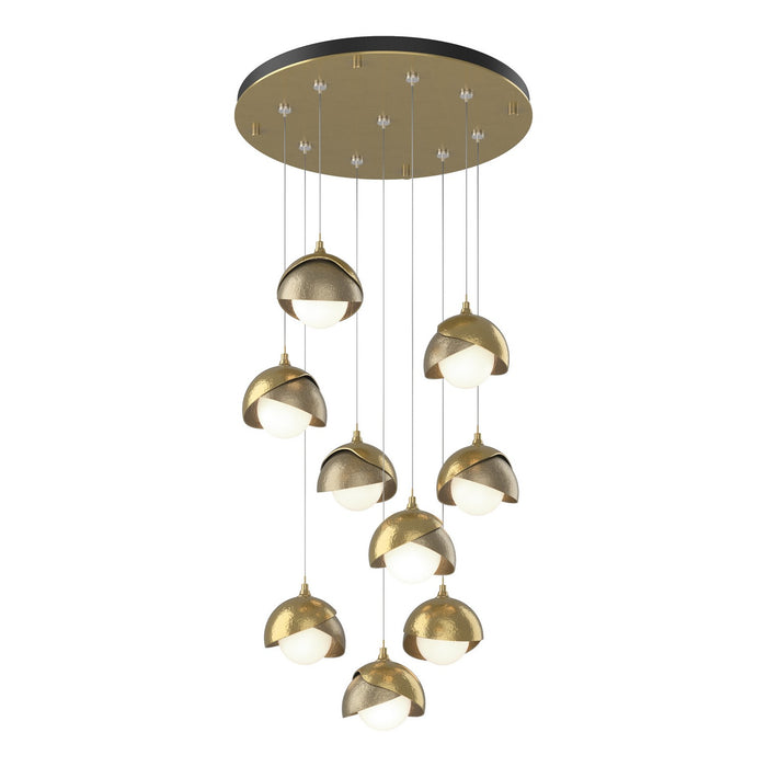 Hubbardton Forge 131105-SKT-STND-86-84-GG0711 LED Pendant, Modern Brass