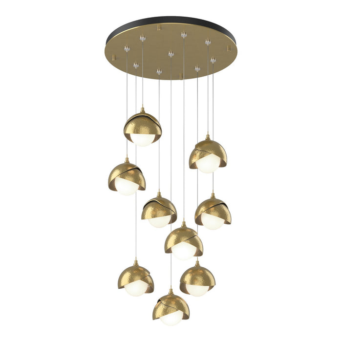 Hubbardton Forge 131105-SKT-STND-86-86-GG0711 LED Pendant, Modern Brass
