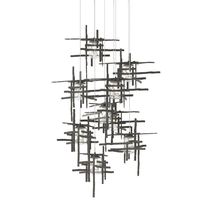 Hubbardton Forge 131107-SKT-LONG-07-II0728 LED Pendant, Dark Smoke