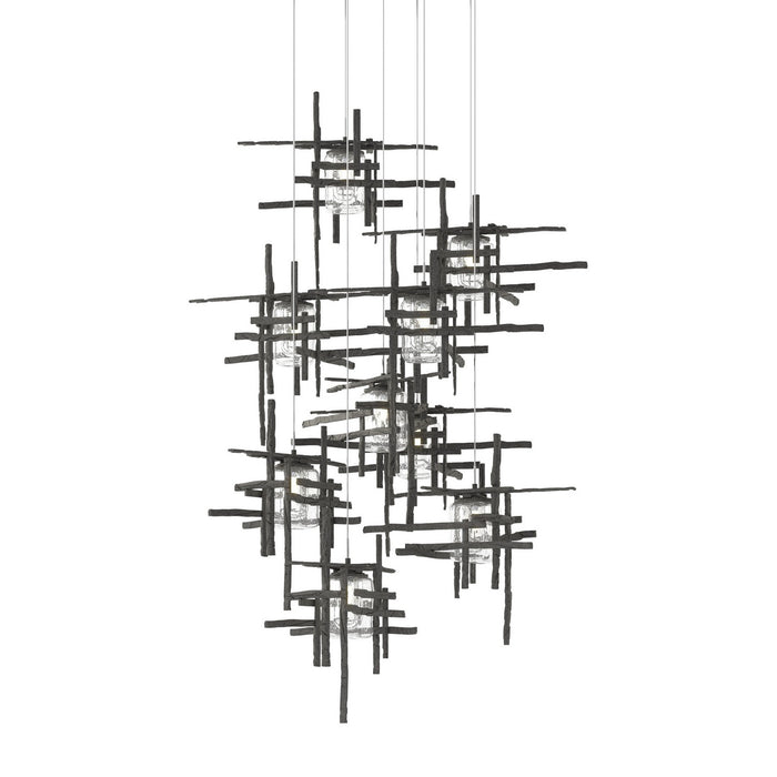 Hubbardton Forge 131107-SKT-LONG-20-II0728 LED Pendant, Natural Iron