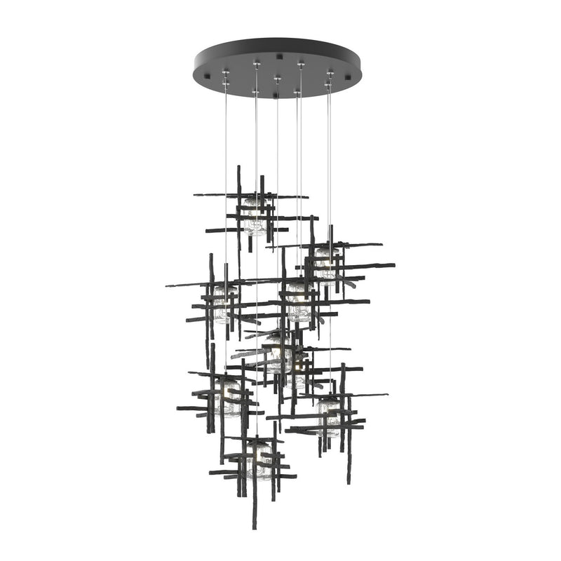 Hubbardton Forge 131107-SKT-STND-10-II0728 LED Pendant, Black