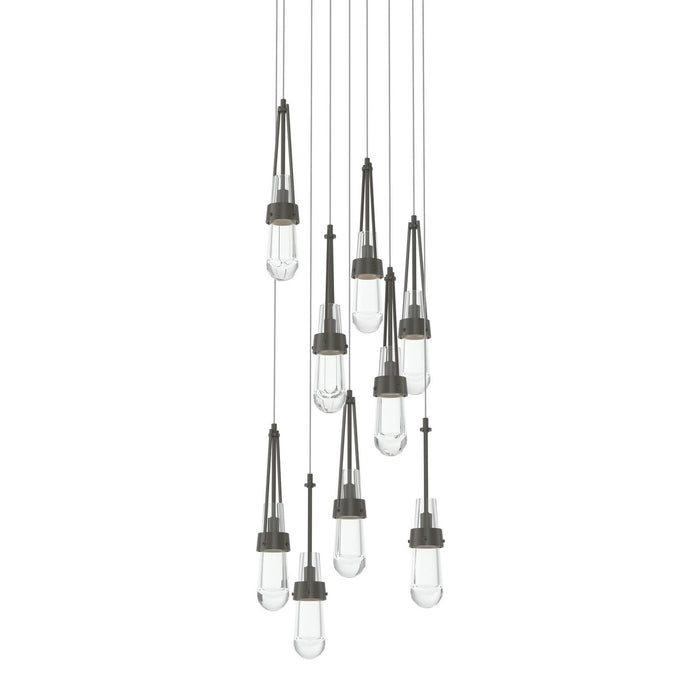 Hubbardton Forge 131108-SKT-LONG-07-ZM0434 LED Pendant, Dark Smoke