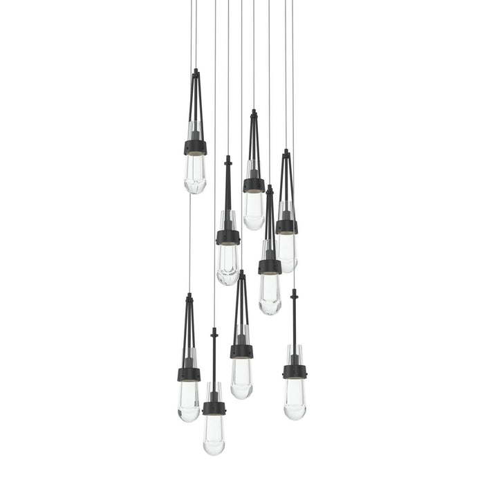 Hubbardton Forge 131108-SKT-LONG-10-ZM0434 LED Pendant, Black