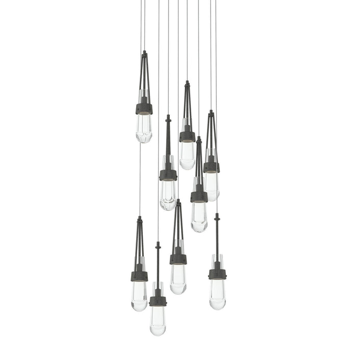 Hubbardton Forge 131108-SKT-LONG-20-ZM0434 LED Pendant, Natural Iron