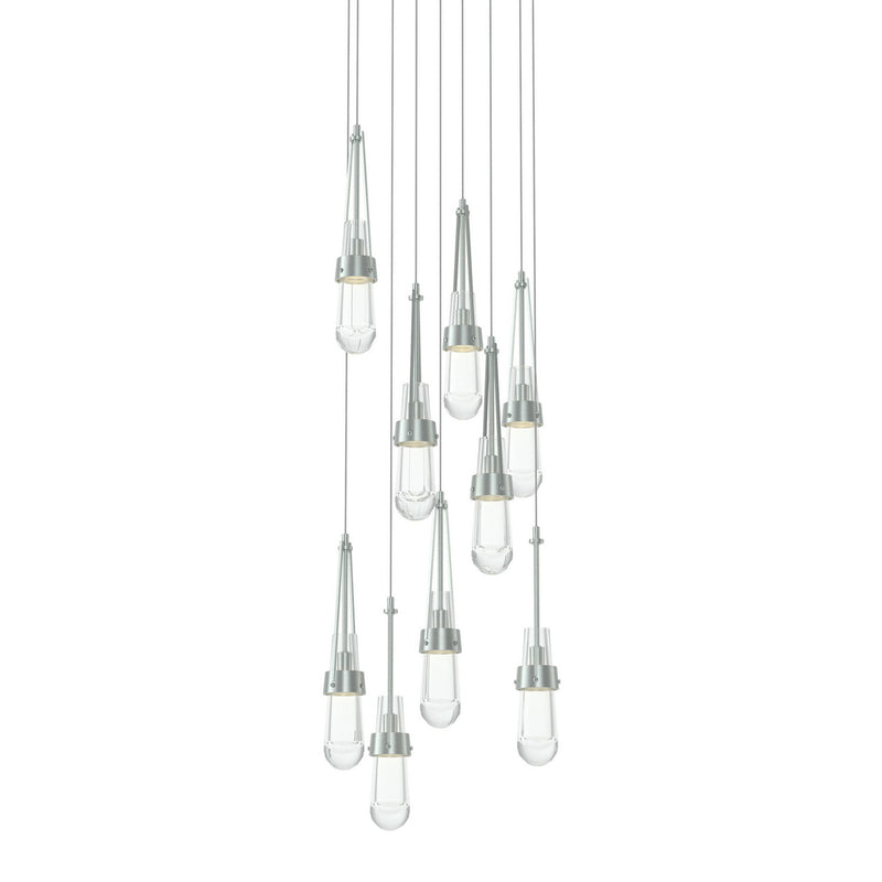 Hubbardton Forge 131108-SKT-LONG-82-ZM0434 LED Pendant, Vintage Platinum