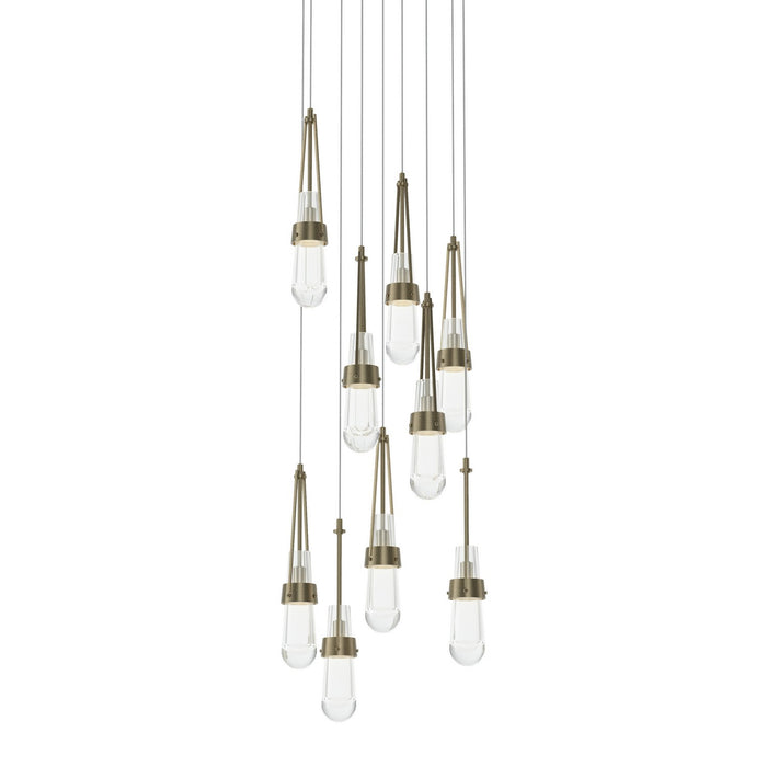 Hubbardton Forge 131108-SKT-LONG-84-ZM0434 LED Pendant, Soft Gold