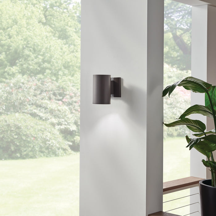 Kichler 9234AZ One Light Outdoor Wall Mount, Architectural Bronze