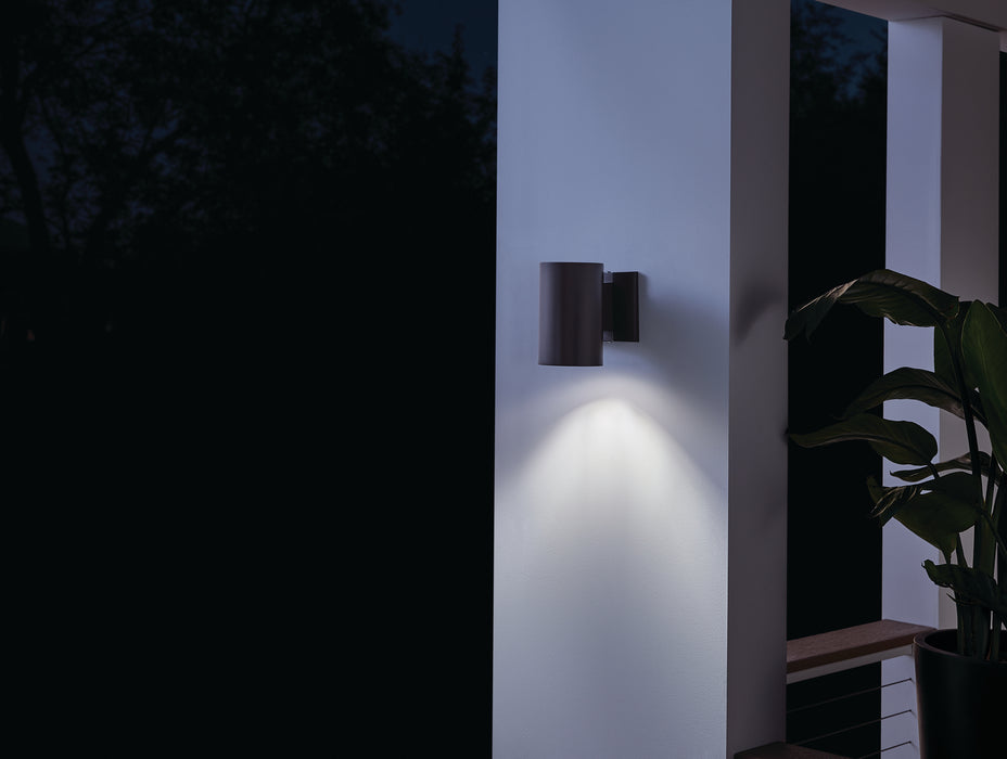 Kichler 9234AZ One Light Outdoor Wall Mount, Architectural Bronze