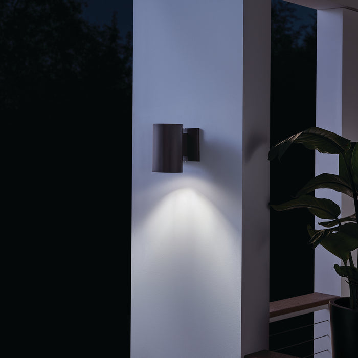 Kichler 9234AZ One Light Outdoor Wall Mount, Architectural Bronze