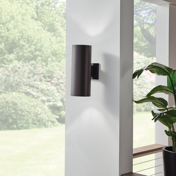 Kichler 9246AZ Two Light Outdoor Wall Mount, Architectural Bronze