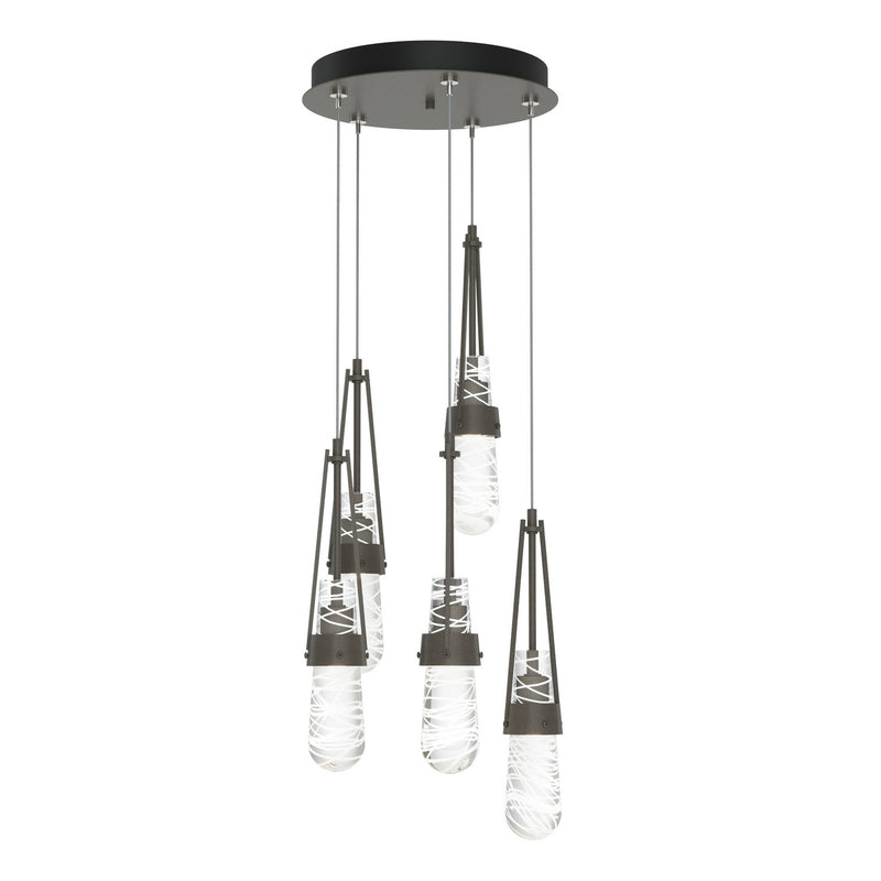 Hubbardton Forge 131120-SKT-STND-07-YJ0434 LED Pendant, Dark Smoke