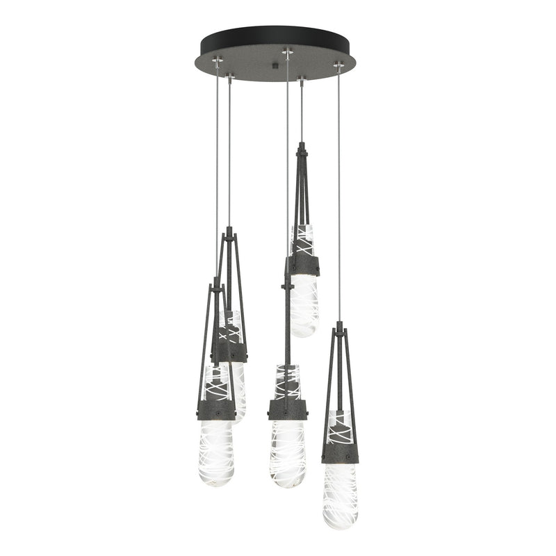 Hubbardton Forge 131120-SKT-STND-20-YJ0434 LED Pendant, Natural Iron