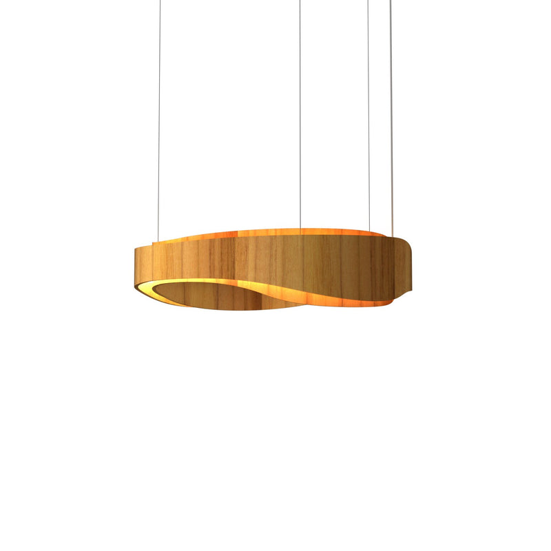 Accord Lighting 1467LED.12 LED Pendant, Teak