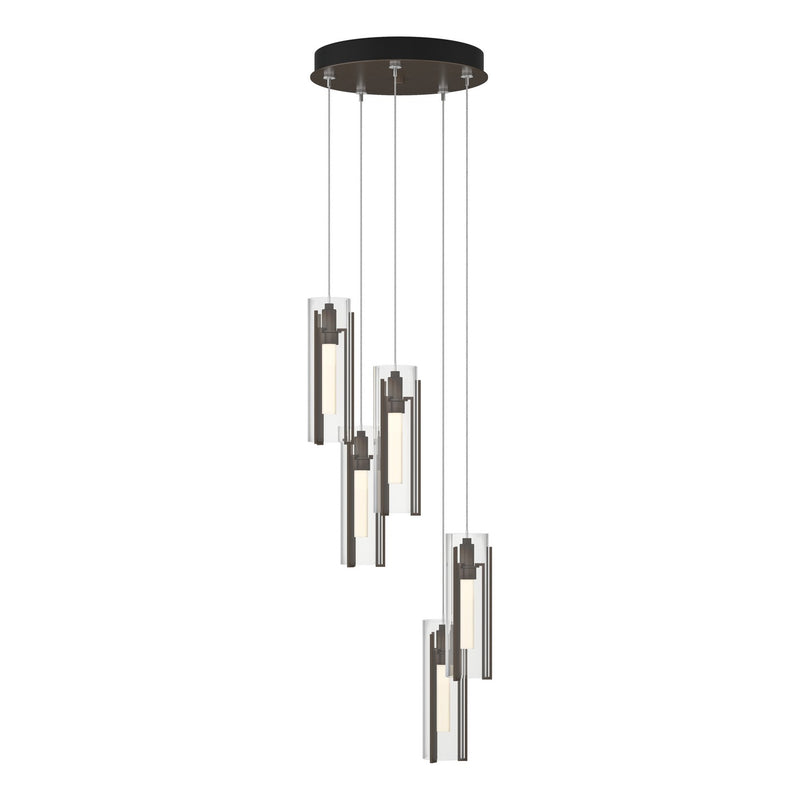 Hubbardton Forge 131124-SKT-STND-05-ZM0065 LED Pendant, Bronze