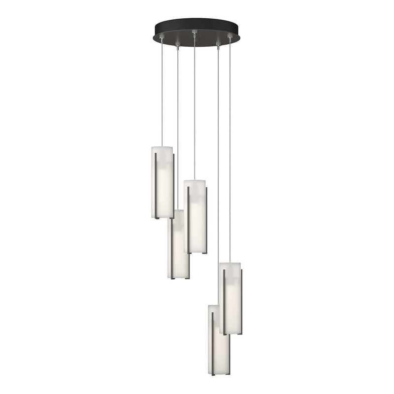 Hubbardton Forge 131124-SKT-STND-07-GG0065 LED Pendant, Dark Smoke