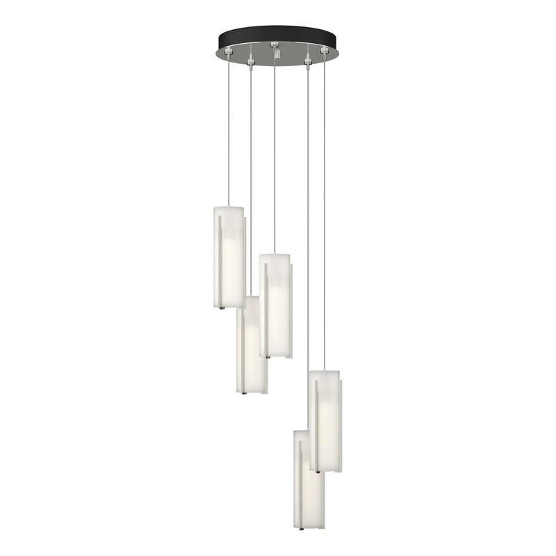 Hubbardton Forge 131124-SKT-STND-85-GG0065 LED Pendant, Sterling