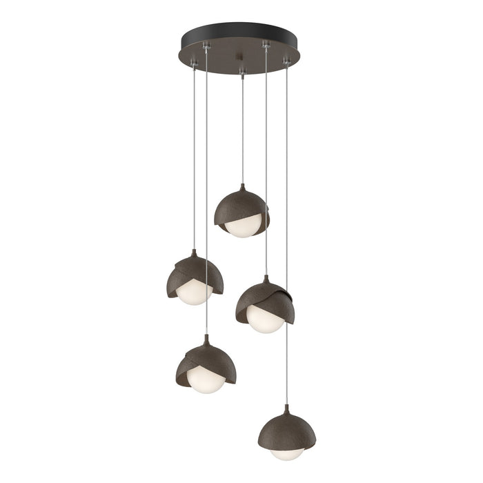 Hubbardton Forge 131125-SKT-STND-05-05-GG0711 LED Pendant, Bronze