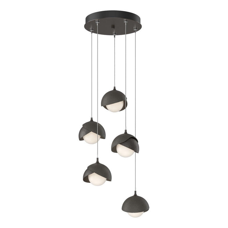 Hubbardton Forge 131125-SKT-STND-14-07-GG0711 LED Pendant, Oil Rubbed Bronze