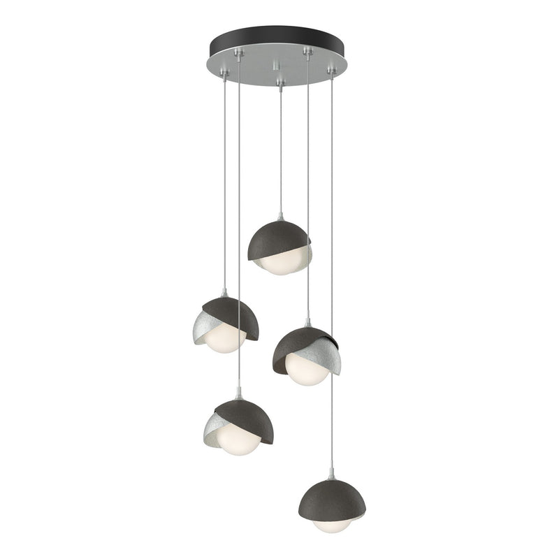 Hubbardton Forge 131125-SKT-STND-82-07-GG0711 LED Pendant, Vintage Platinum