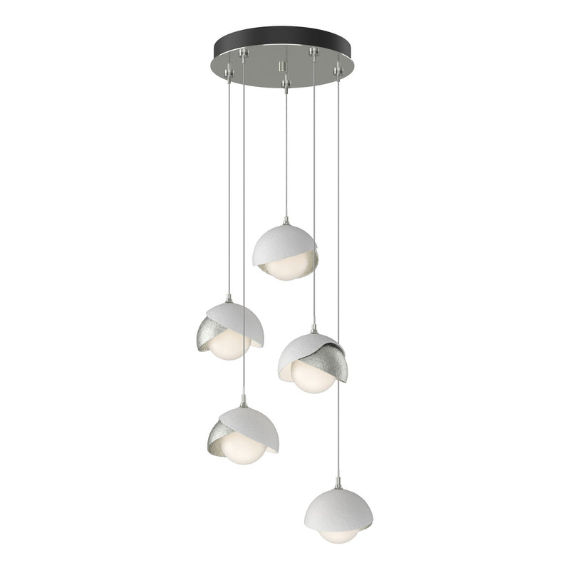 Hubbardton Forge 131125-SKT-STND-85-02-GG0711 LED Pendant, Sterling