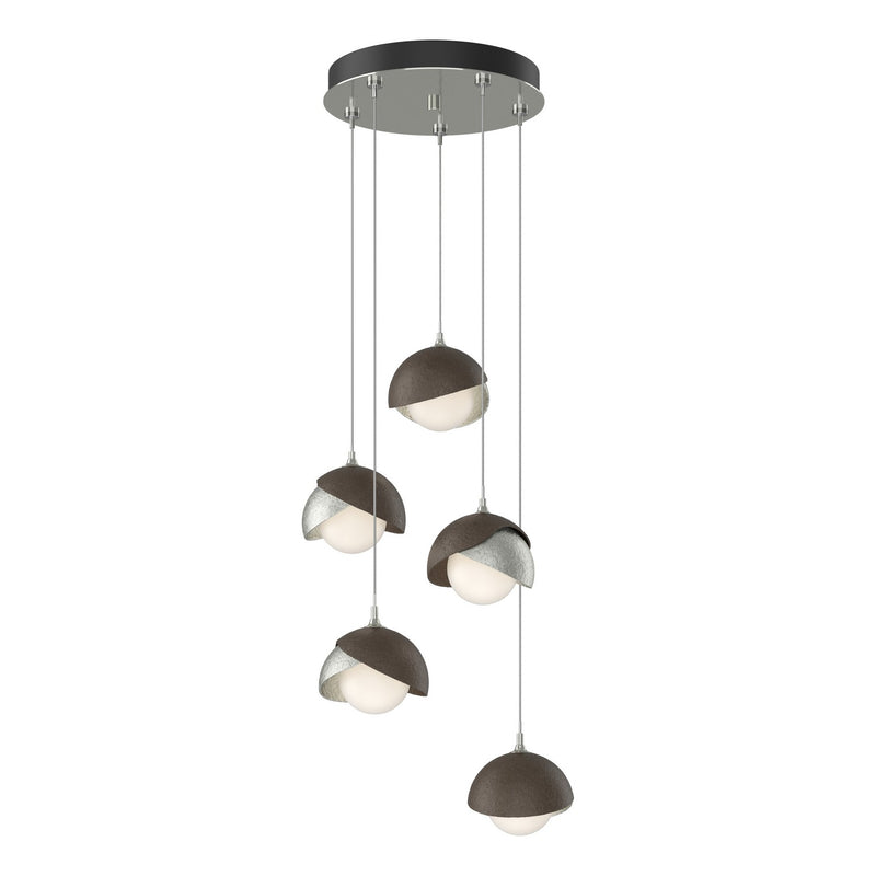 Hubbardton Forge 131125-SKT-STND-85-05-GG0711 LED Pendant, Sterling