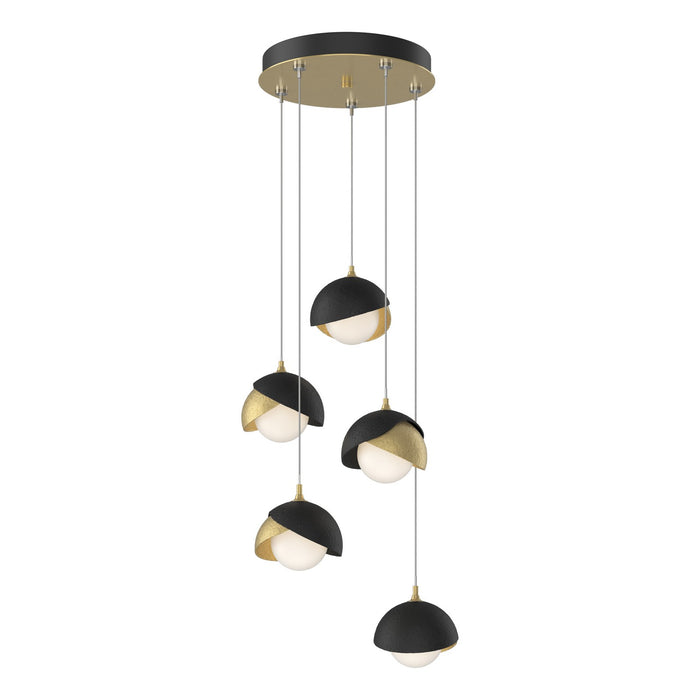 Hubbardton Forge 131125-SKT-STND-86-10-GG0711 LED Pendant, Modern Brass
