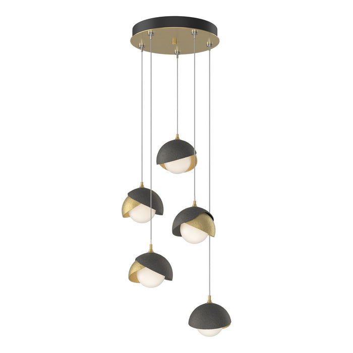 Hubbardton Forge 131125-SKT-STND-86-20-GG0711 LED Pendant, Modern Brass