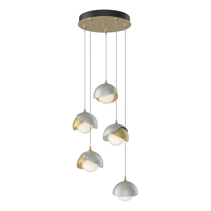 Hubbardton Forge 131125-SKT-STND-86-82-GG0711 LED Pendant, Modern Brass