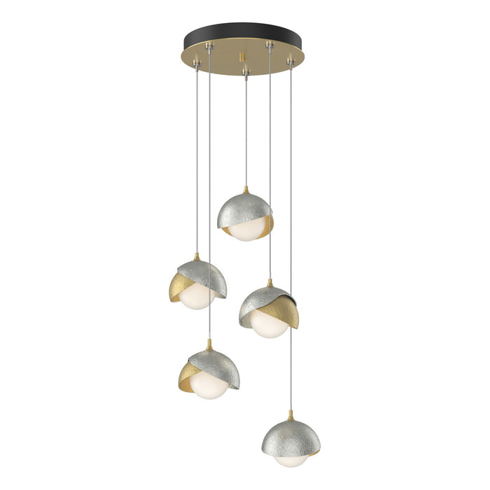 Hubbardton Forge 131125-SKT-STND-86-85-GG0711 LED Pendant, Modern Brass
