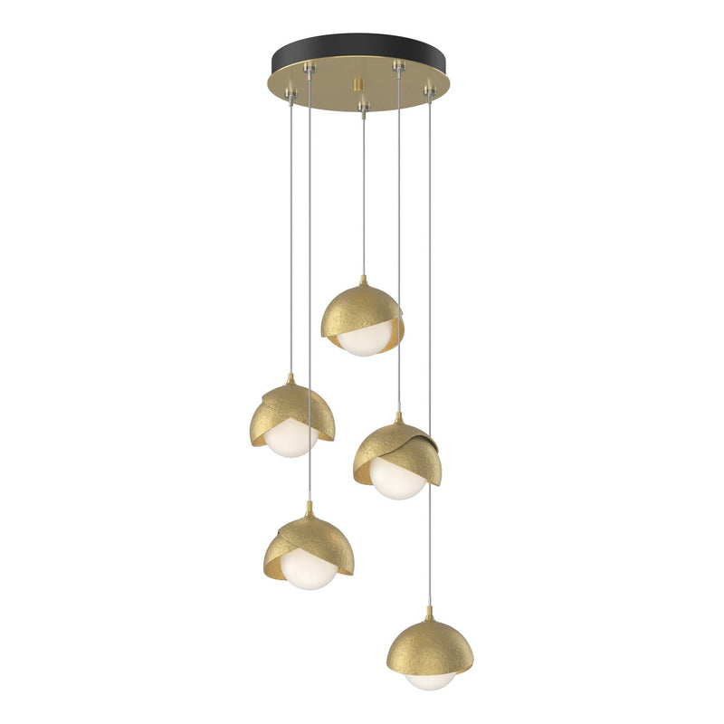 Hubbardton Forge 131125-SKT-STND-86-86-GG0711 LED Pendant, Modern Brass