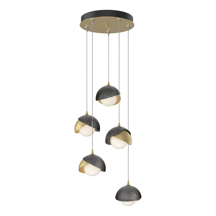 Hubbardton Forge 131125-SKT-STND-86-89-GG0711 LED Pendant, Modern Brass