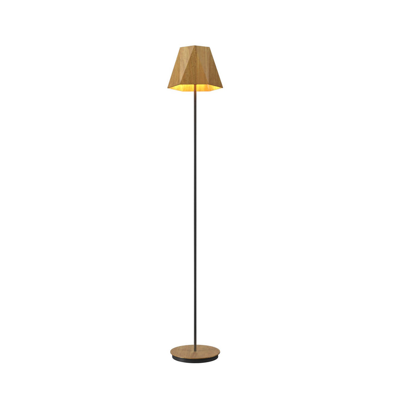 Accord Lighting 3055.09 One Light Floor Lamp, Louro Freijo