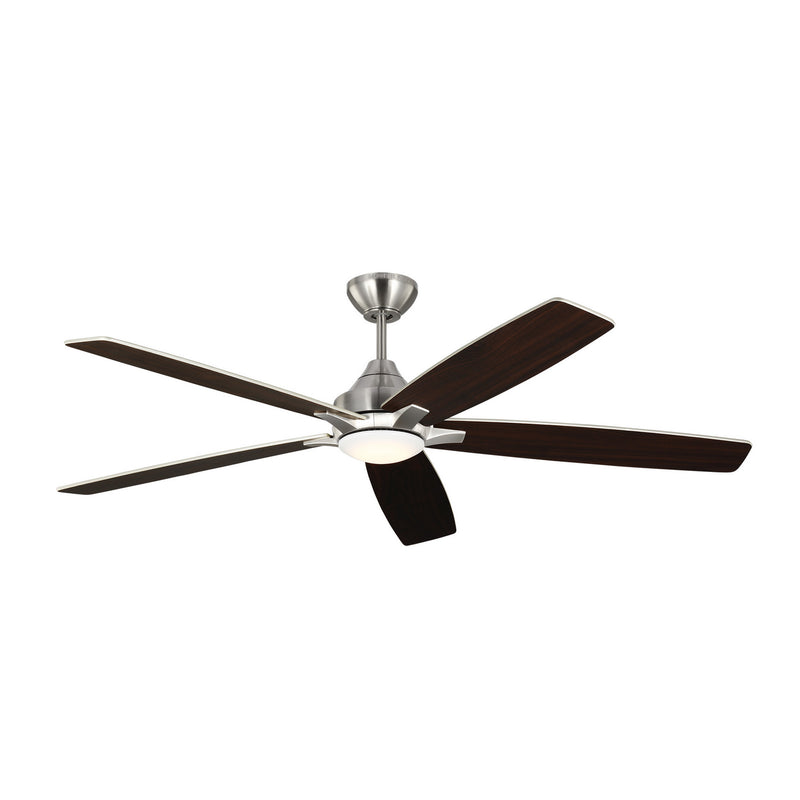 Generation Lighting 5LWDSM60BSD 60" Ceiling Fan, Brushed Steel