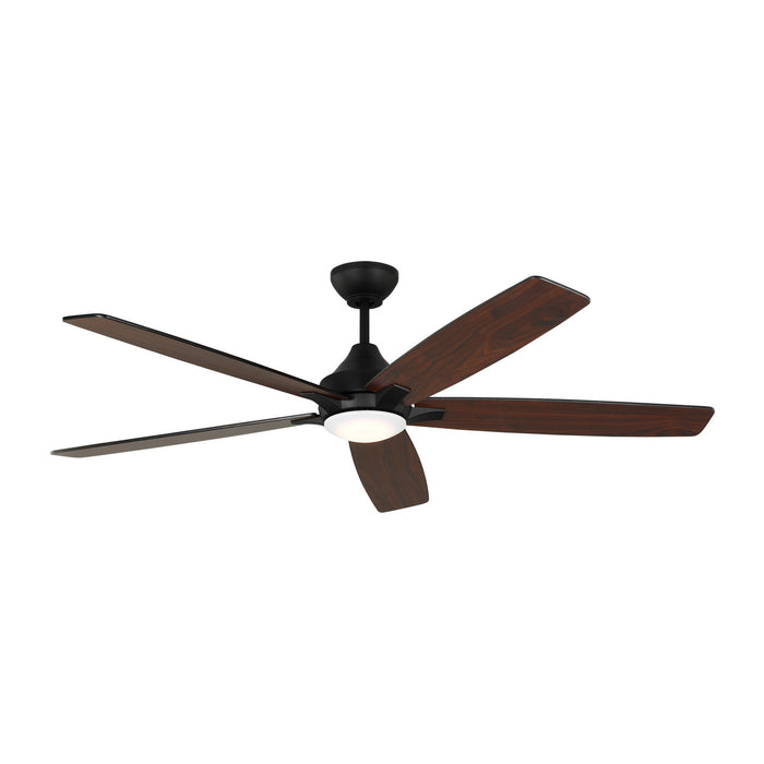 Generation Lighting 5LWDSM60MBKD 60" Ceiling Fan, Midnight Black