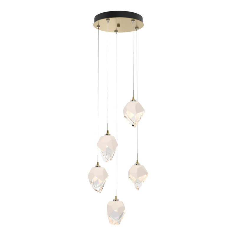 Hubbardton Forge 131137-SKT-STND-86-WP0754 LED Pendant, Modern Brass