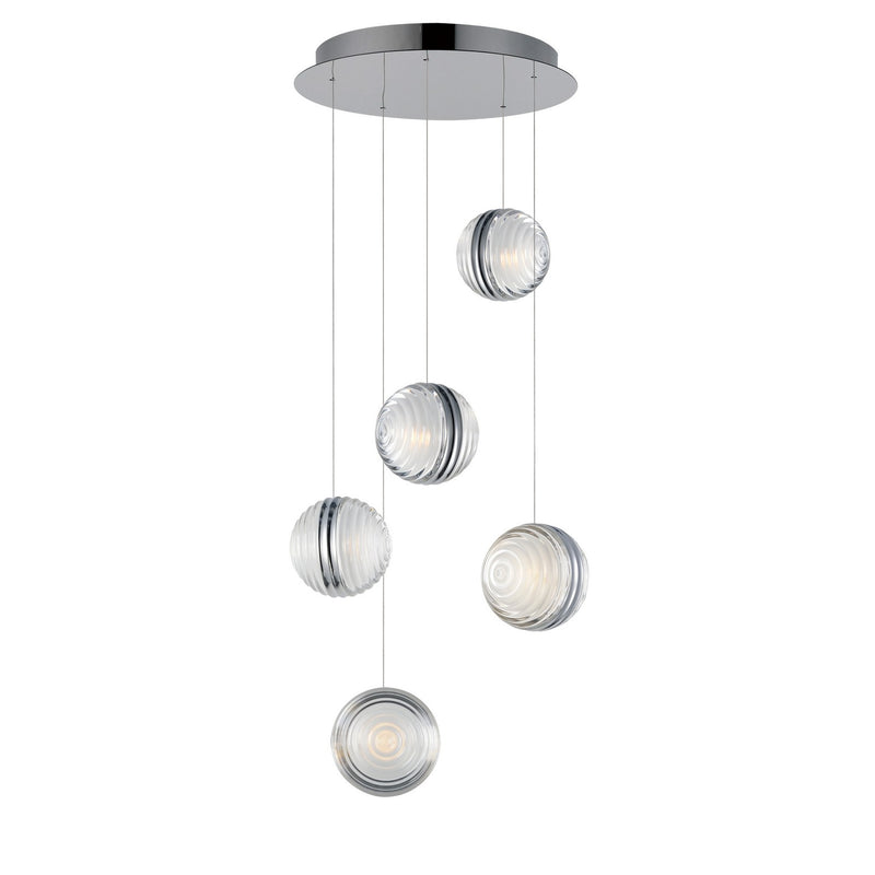ET2 E24695-75PC LED Pendant, Polished Chrome