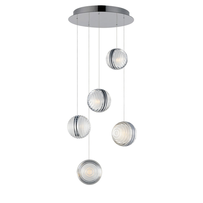 ET2 E24695-75PC LED Pendant, Polished Chrome