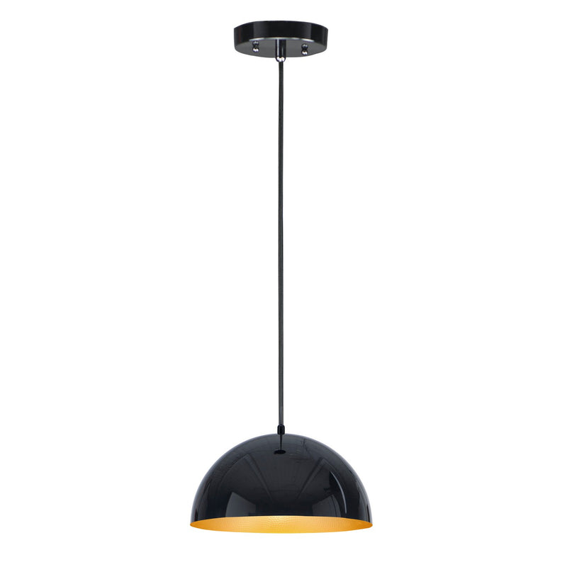 ET2 E24902-GBGLD LED Pendant, Gloss Black / Gold