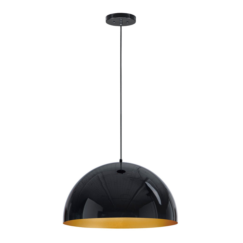 ET2 E24904-GBGLD LED Pendant, Gloss Black / Gold