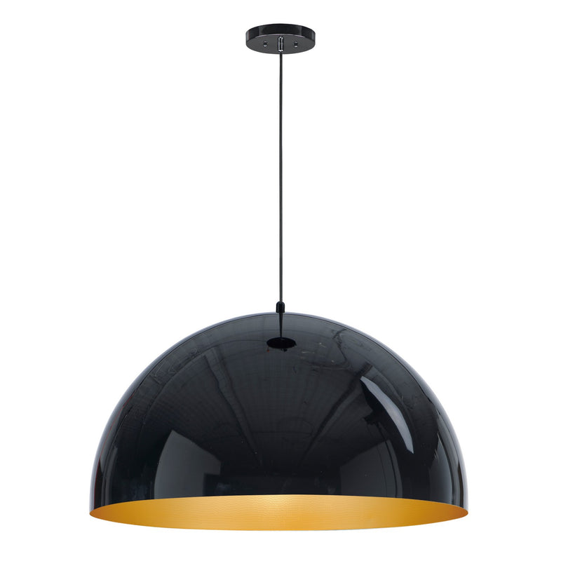 ET2 E24906-GBGLD LED Pendant, Gloss Black / Gold