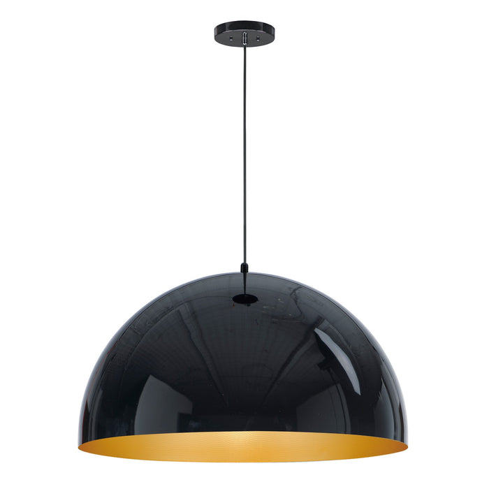 ET2 E24906-GBGLD LED Pendant, Gloss Black / Gold