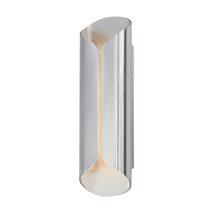 ET2 E30156-SAWT LED Outdoor Wall Lamp, Satin Aluminum / White