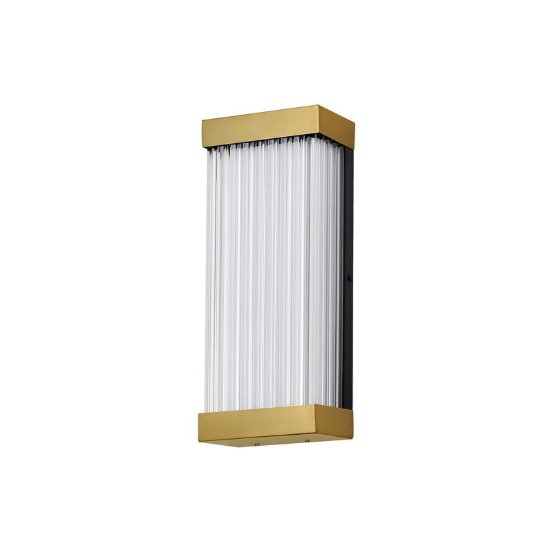 ET2 E30230-122NAB LED Outdoor Wall Sconce, Natural Aged Brass