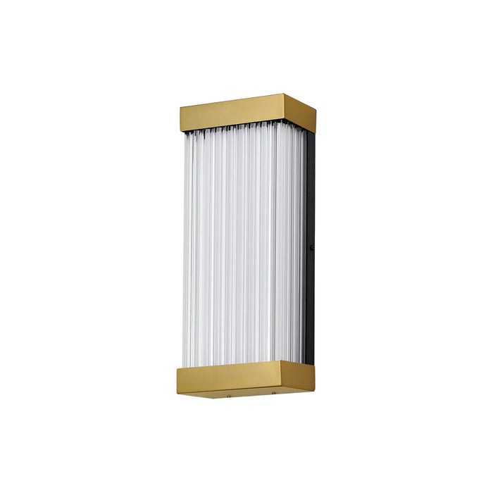 ET2 E30230-122NAB LED Outdoor Wall Sconce, Natural Aged Brass