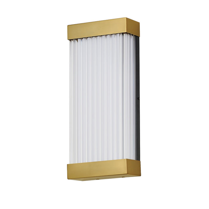 ET2 E30232-122NAB LED Outdoor Wall Sconce, Natural Aged Brass