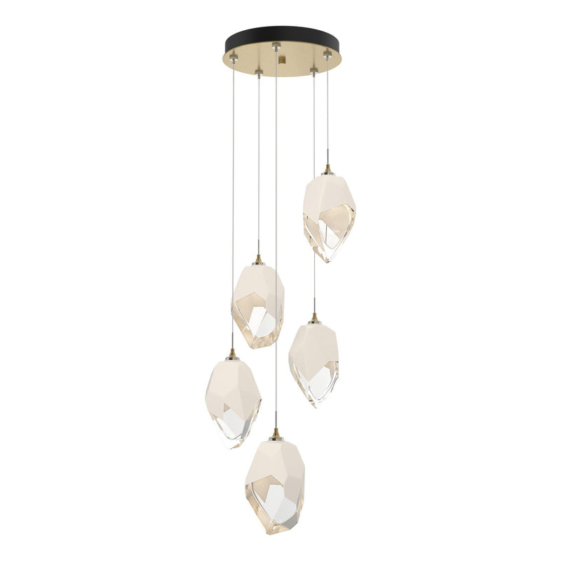 Hubbardton Forge 131138-SKT-STND-86-WP0755 LED Pendant, Modern Brass